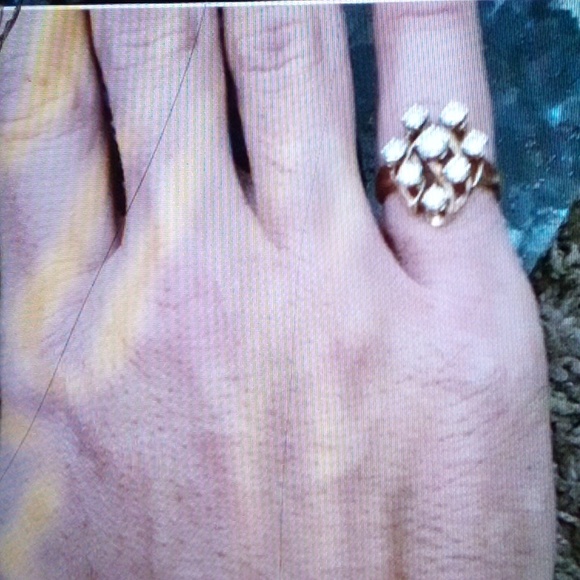 Beautiful custom one of a kind 14 kt good w natural diamonds close to 2.25 carat - Picture 5 of 8